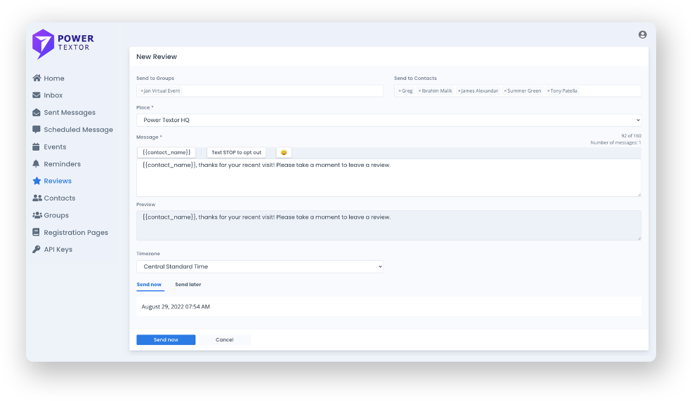 Collect Google Reviews